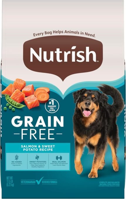 Nutrish Grain Free Salmon Dry Dog Food, 11.5 lb. Bag (Rachael Ray)