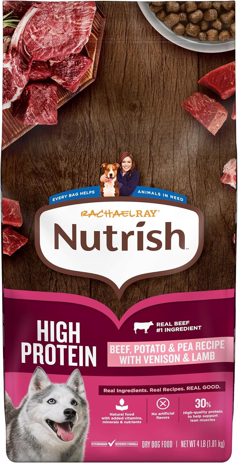 Nutrish High Protein Dry Dog Food, 4 lb. Bag (Rachael Ray) Nutrish High Protein Dry Dog Food, 4 lb. Bag (Rachael Ray)