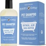 OLIVER’S CHOICE Dog Shampoo with Oatmeal, Aloe & Shea Butter – Deodorizing Puppy Shampoo for Smelly Dogs, Itchy Skin Relief, Paraben-Free, Biodegradable, Cruelty Free – 14 fl. oz