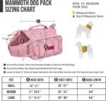 ONETIGRIS Dog Backpack for Medium & Large Dogs, Nylon Backpack for Dogs Tactical Pet Backpack with Side Pockets for Hiking Walking Training Running (Pink, Medium) - Image 2