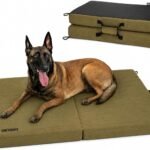 ONETIGRIS Foldable Waterproof Dog Bed for Large Size Dogs Indoor Outdoor