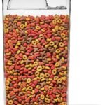 OXO Good Grips Pet POP Container – 6.0 Qt/5.7 L with Half Scoop, Ideal for up to 6.5lbs of Dog Food or 4.5lbs of Cat Food, Airtight Dog and Cat Food Storage Container, BPA Free, Clear
