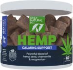 Only Natural Pet Hemp Calming Support Soft Chews for Dogs, 60 Count
