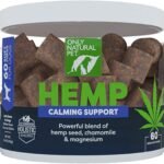 Only Natural Pet Hemp Calming Support Soft Chews for Dogs, 60 Count