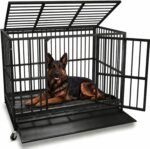 Oranland 48-Inch Heavy Duty Dog Crate for Large Dogs