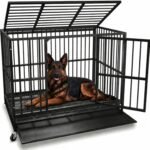 Oranland 48-Inch Heavy Duty Dog Crate for Large Dogs