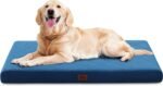 Orthopedic Dog Bed Mat Large Medium Sized Dogs, Waterproof Dog Crate Bed with Removable Cover, Washable Pet Bed with Egg Crate Foam, 35"x22", NOT Chewproof