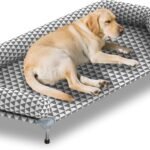 Orthopedic Dog Beds for Large Dogs,U-Shaped Bolster ，Up to 130 lbs