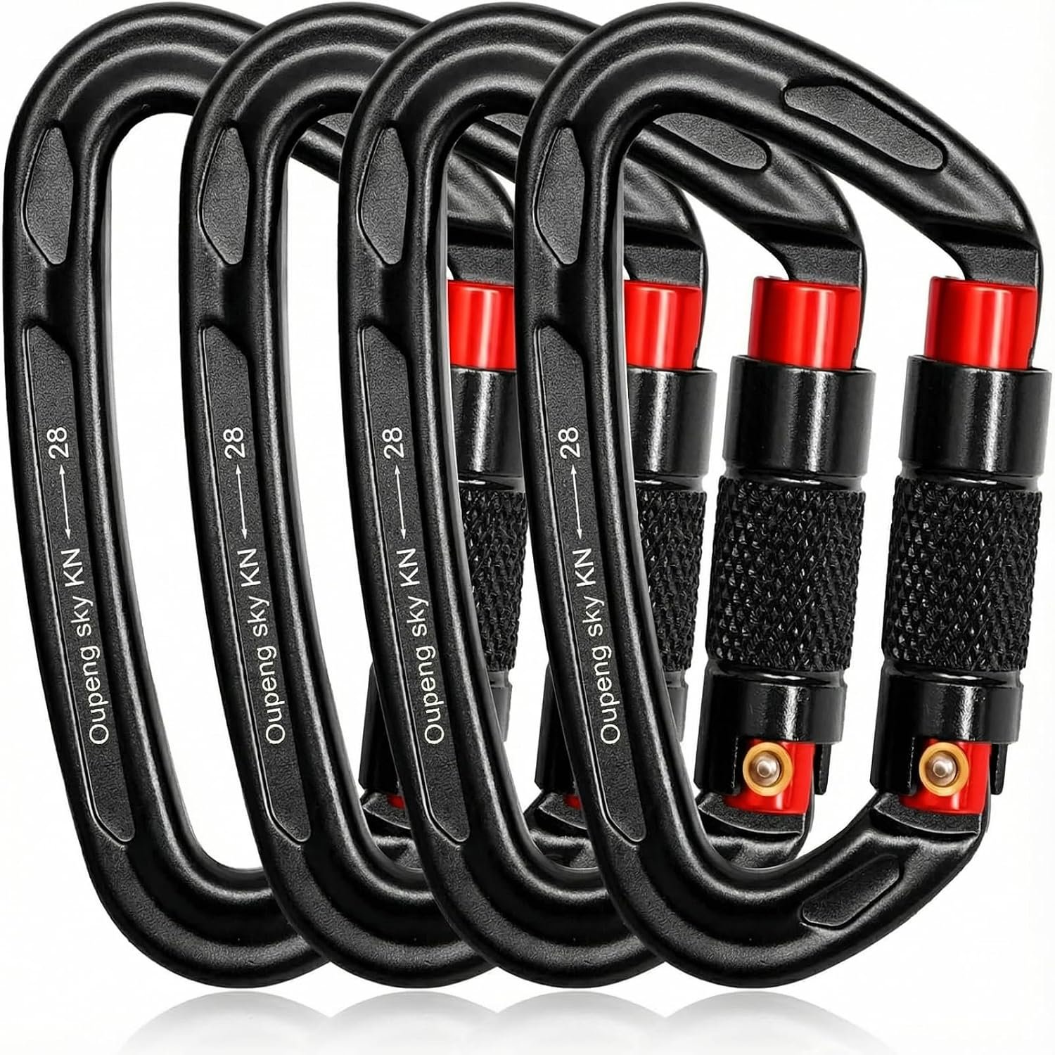 Oupeng sky Auto Locking Carabiner Clips – 28KN (6172lbs) Heavy Duty Caribeaners, Large Carabiner Clip for Keychains,Hammock,Camping, Gym, Hiking, Outdoor ,Dog Leash Oupeng sky Auto Locking Carabiner Clips – 28KN (6172lbs) Heavy Duty Caribeaners, Large Carabiner Clip for Keychains,Hammock,Camping, Gym, Hiking, Outdoor ,Dog Leash