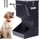 Outdoor Automatic Dog Feeder Large Breed 25 lbs Gravity Dog Feeder