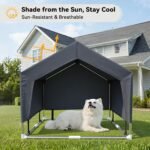 Outdoor Dog House Tent, Stainless Steel Frame Dog Shade Shelter, Medium Dog - Image 2