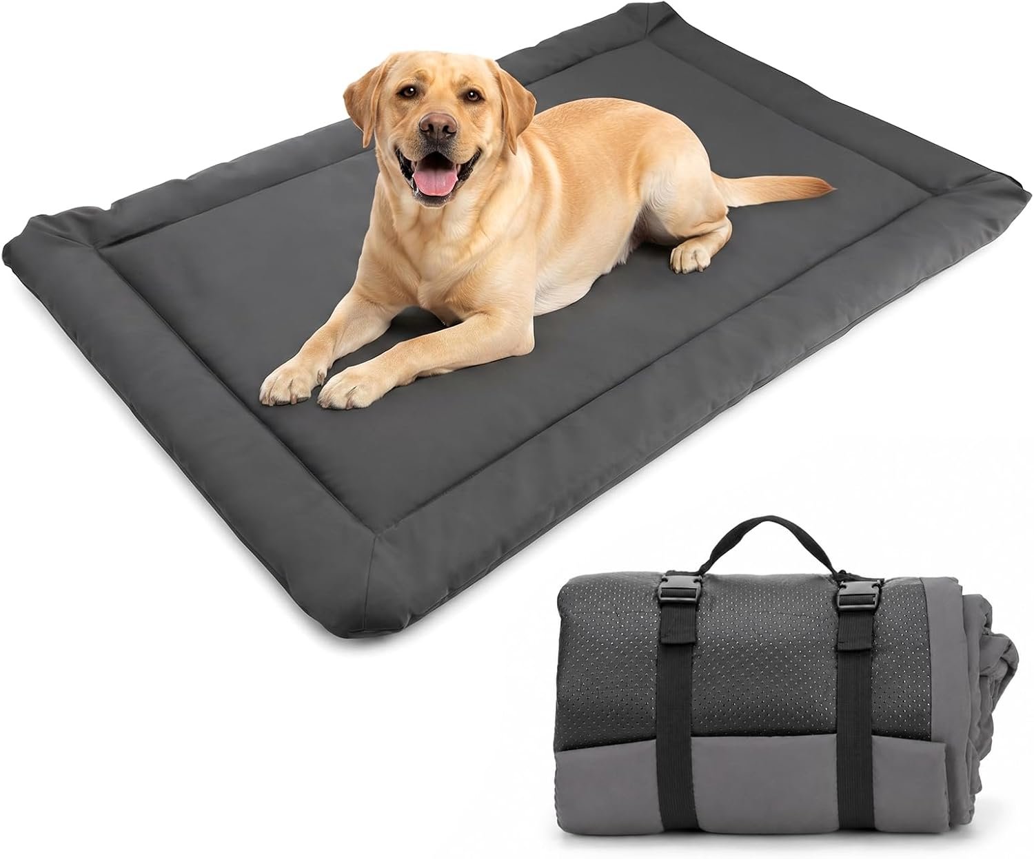 Outdoor Travel Dog Bed, XL Large Pet Bed Mat, Gray, 47.2 x 31.5 Inches Outdoor Travel Dog Bed, XL Large Pet Bed Mat, Gray, 47.2 x 31.5 Inches