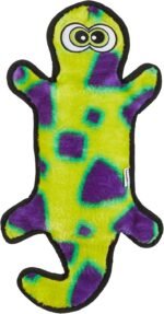 Outward Hound Durablez Tough Chew Plush Squeaky Dog Toy, Gecko, 17.5"