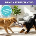 Outward Hound FlyFetch Durable Rubber Tug Dog Toy for All Breeds, 10.9" - Image 2