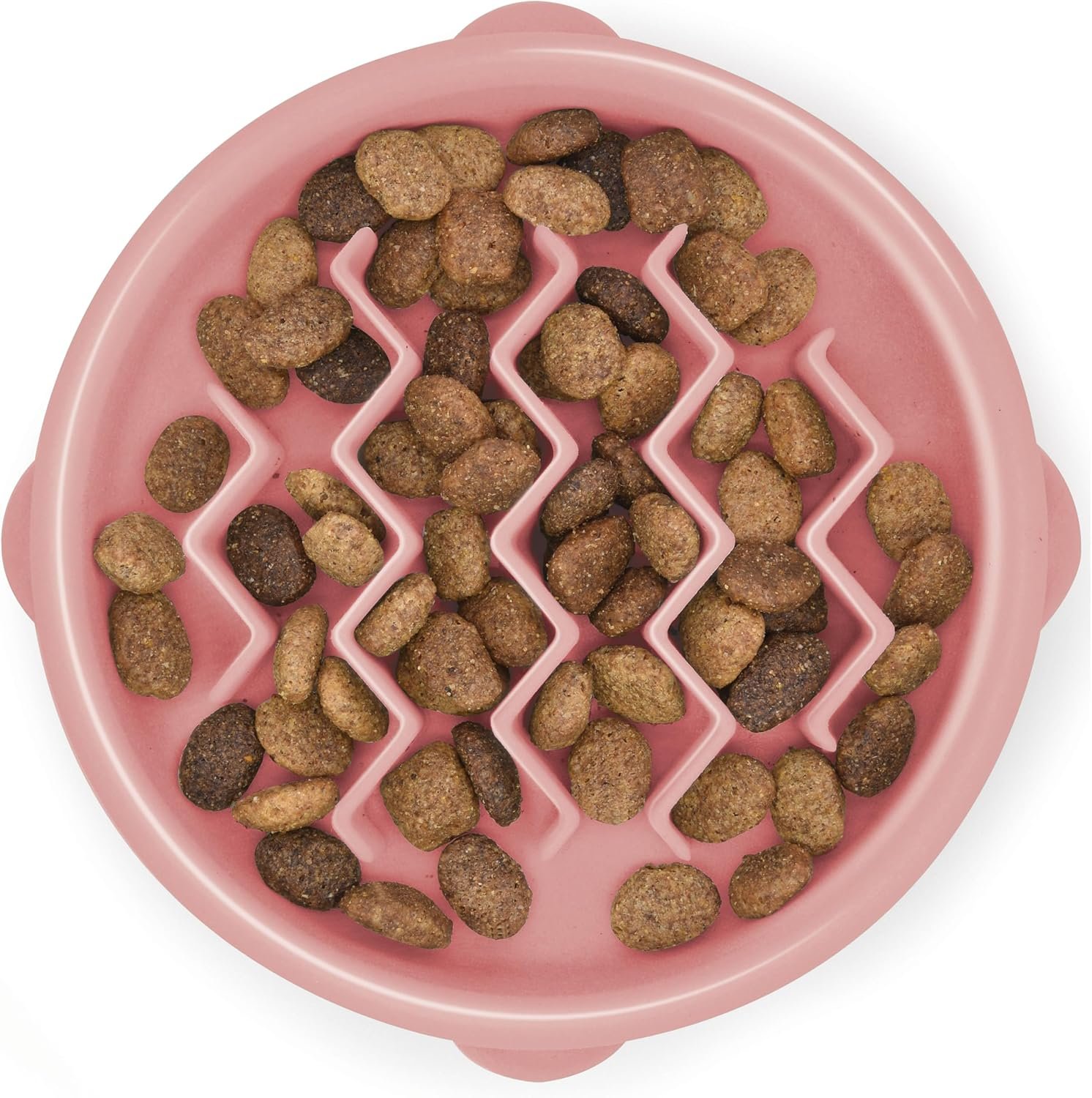 Outward Hound Fun Feeder Slo Bowl Dog Slow Feeder, Wave, Pink, 5.8″ Outward Hound Fun Feeder Slo Bowl Dog Slow Feeder, Wave, Pink, 5.8″