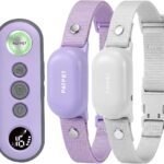 PATPET Shock Collar for 2 Dogs, 4000ft IPX7 Waterproof for 10-120lbs Dogs (Air Purple)