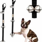 PAWBEE Dog Door Bells for Potty Training, Adjustable, 7 Extra-Loud Potty Jingle Bells for Large and Small Dogs, Set of 2