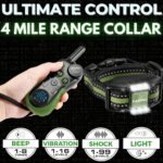 PAWPRO Dog Shock Collar with Remote, US Edition Training Collar, 4-Mile Range, Night Light, Beep, Vibration & 1-99 Shock, Waterproof & Rechargeable, Fits All Dogs, 30-Day Training Guide (Green) - Image 2