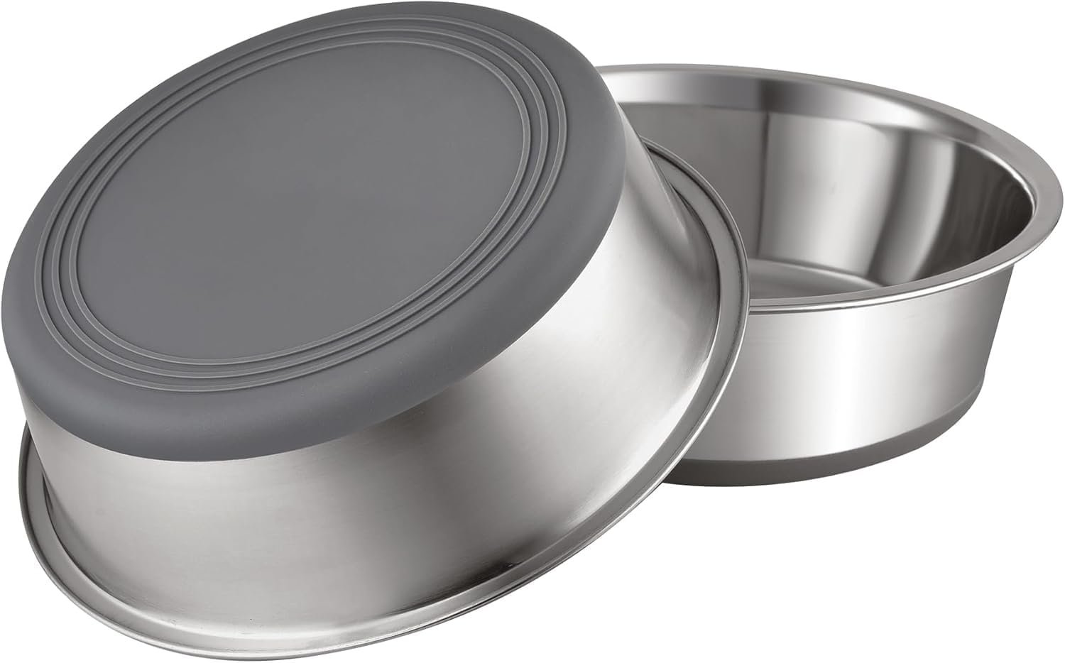 PEGGY11 Nonslip Stainless Steel Dog Bowls, 5.7 US Cup Each, 2 Pack PEGGY11 Nonslip Stainless Steel Dog Bowls, 5.7 US Cup Each, 2 Pack