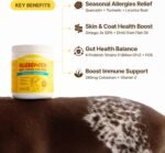 PENPEN Dog Allergy Chews - Anti-Itch & Itchy Skin Support for Dogs, Probiotics & Omega 3 (Fish Oil) for Immune & Gut Health - Peanut Butter Flavor - 180 Soft Chews - Image 2