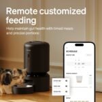 PETLIBRO Automatic Cat Feeder, 5G WiFi Automatic Dog Food Dispenser with Freshness Preservation, 5L Timed Pet Feeder with Low Food Sensor, Up to 10 Meals Per Day, Granary Black - Image 2