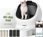 PETLIBRO Automatic Litter Box with AI-Camera Waste Analysis & 90-Day AI Trial, Open-Top Self Cleaning Litter Box for Large Cats with Multi-Cats Recognition, Weight & Usage Tracking, Auto Odor-Control