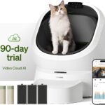 PETLIBRO Automatic Litter Box with AI-Camera Waste Analysis & 90-Day AI Trial, Open-Top Self Cleaning Litter Box for Large Cats with Multi-Cats Recognition, Weight & Usage Tracking, Auto Odor-Control