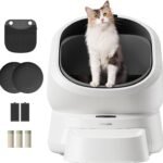 PETLIBRO Automatic Litter Box with Accessories Kit & AI-Camera Waste Analysis, Large Open Top Self Cleaning Litter Box with 24/7 Odor Control, Safety Sensors, Multi-Cat Recognition & Usage Tracking