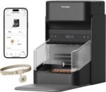 PETLIBRO RFID Automatic Cat Feeder, Collar Sensor for Personalized Meals, Cats Recognition, Diet Tracking and Anti-Stealing for Multi-Pets Homes and Different Diets, Wi-Fi Programmable Food Dispenser