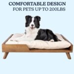 PETMAKER Elevated Dog Bed for Medium to Large Pets, Natural, 36” x 29.5” - Image 2
