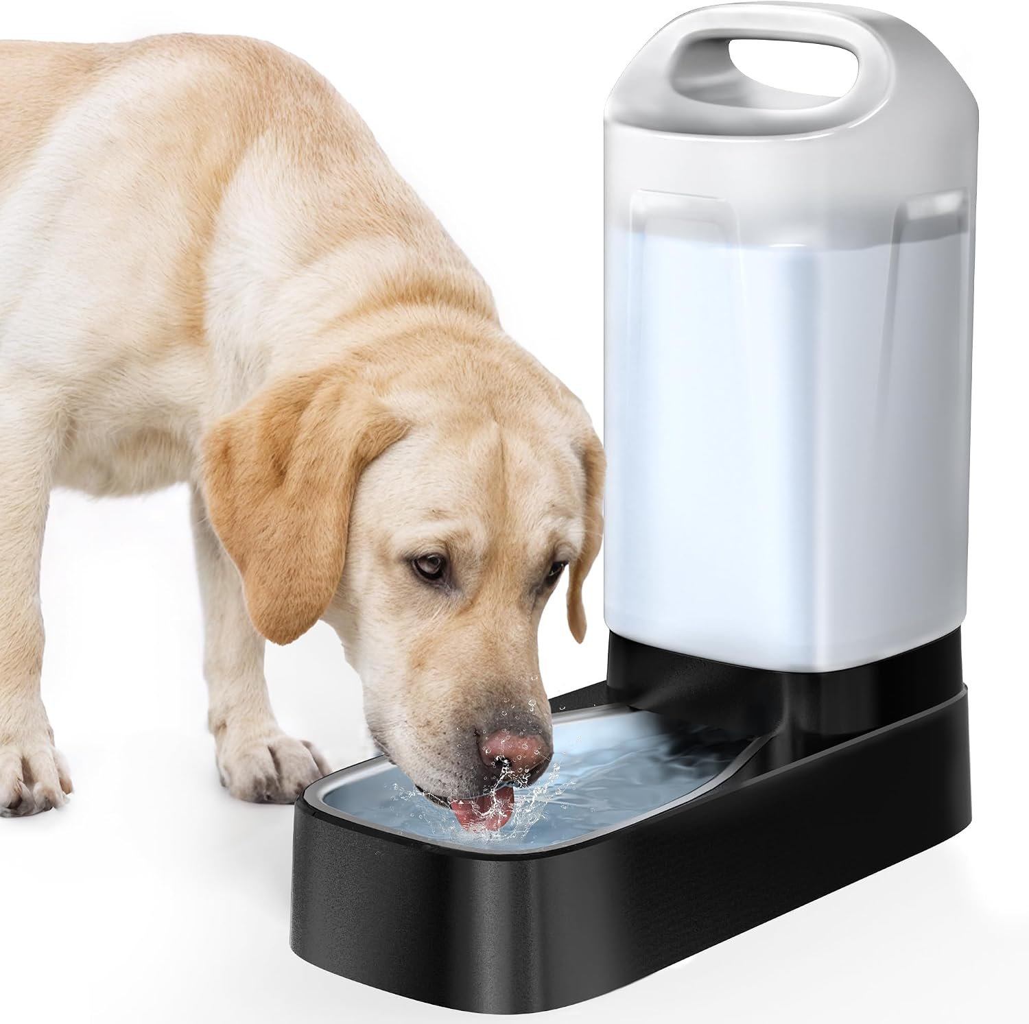 PETNF 2.4 Gallon Automatic Dog Water Bowl Dispenser with Handle PETNF 2.4 Gallon Automatic Dog Water Bowl Dispenser with Handle