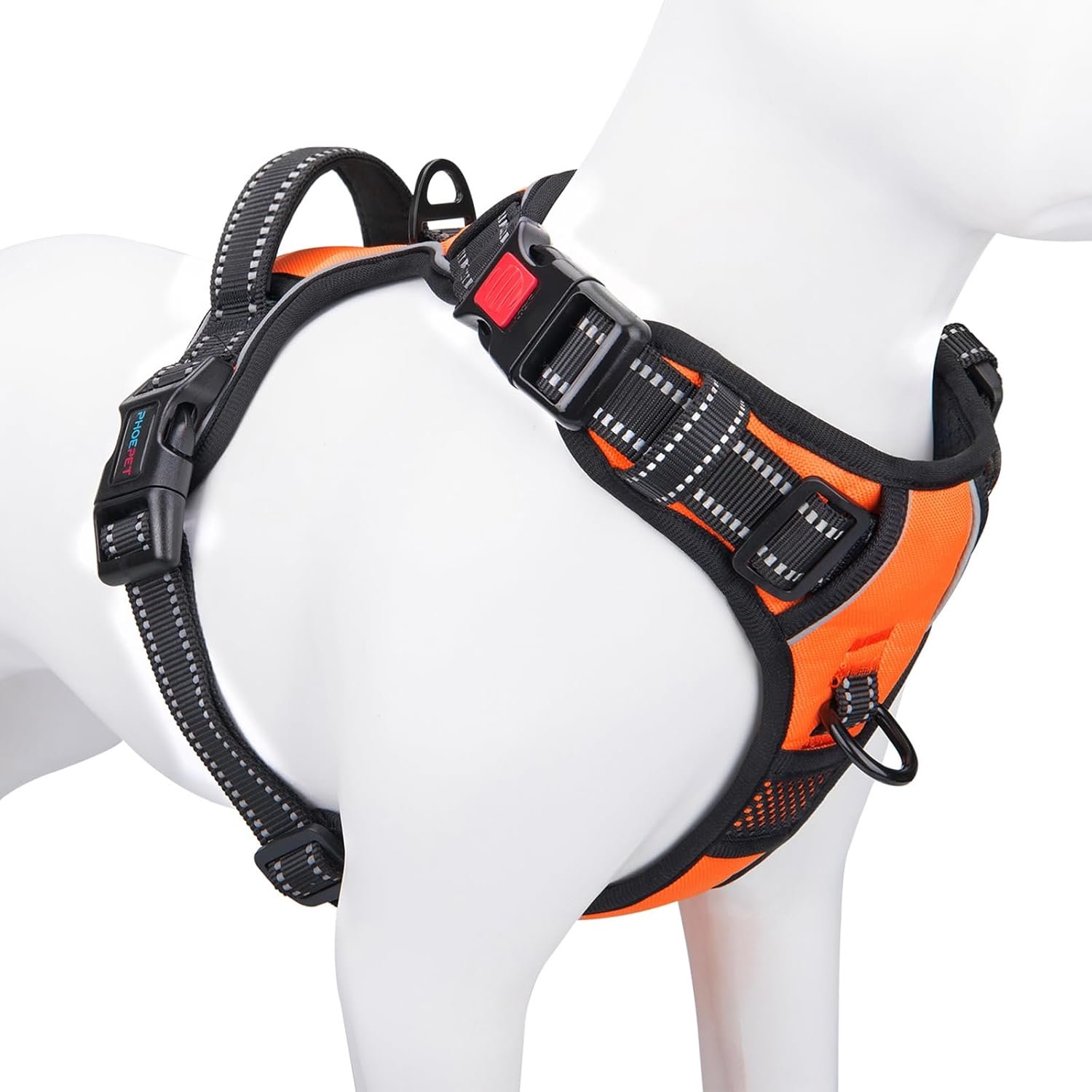 PHOEPET Reflective Dog Harness Large Breed Adjustable No Pull Vest PHOEPET Reflective Dog Harness Large Breed Adjustable No Pull Vest