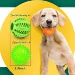PUPTILY 2 Different Functions Interactive Ball for Dogs 2.5” Squeaky Dog Balls Toys and Puppy Teething Chew Toy Balls for Small Dogs for Clean Teeth and Training （5Pcs） - Image 2