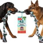 Pacific Pups Products Giant Dog Rope Toy, 42 Inch Tug of War Rope, Green