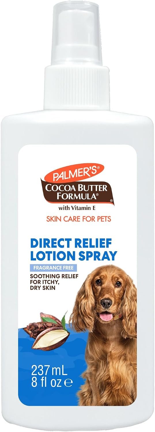 Palmers for Pets Cocoa Butter Dry Skin Relief Spray for Dogs, 8 Fl Oz Palmers for Pets Cocoa Butter Dry Skin Relief Spray for Dogs, 8 Fl Oz