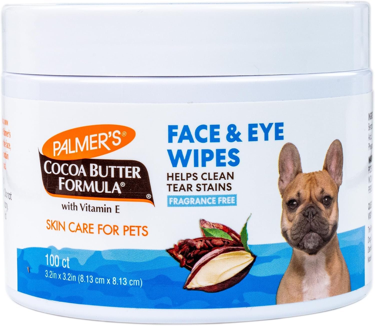 Palmer’s for Pets Face and Eye Dog Wipes, Unscented, 100 Count Palmer’s for Pets Face and Eye Dog Wipes, Unscented, 100 Count