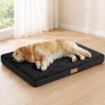 Patas Lague Orthopedic Large Dog Bed Washable Pet Sofa Mat 36”X24” Black