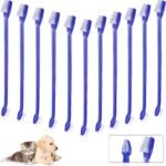 Patelai 100 Pcs Dog Toothbrush Kit, Dual Head Pet Dental Supplies