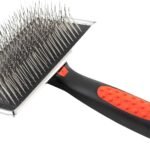 Paw Brothers Professional Grade Extra Long Slicker Brush – Ergonomic Handle, Removes Loose Undercoat and Tangles for Dogs