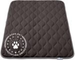 Paw Inspired Washable Padded Crate Mats for Dogs, Gray, 41x28 Inch