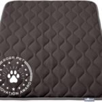 Paw Inspired Washable Padded Crate Mats for Dogs, Gray, 41×28 Inch