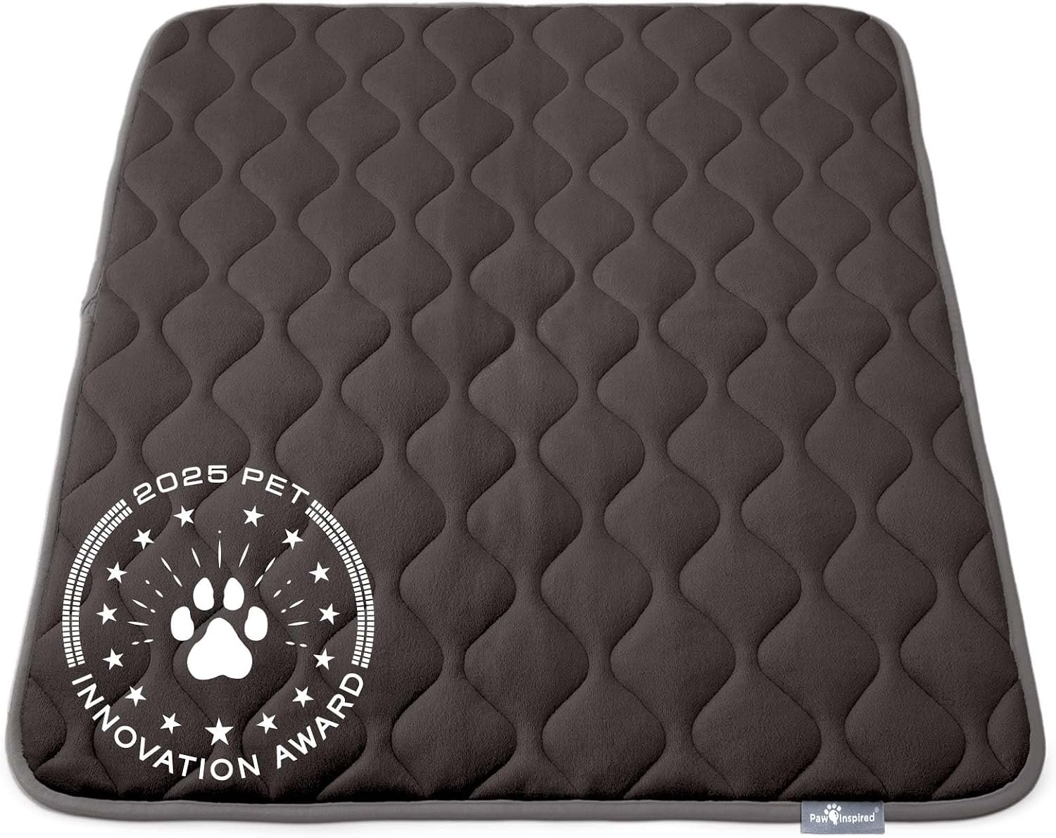 Paw Inspired Washable Padded Crate Mats for Dogs, Gray, 41×28 Inch Paw Inspired Washable Padded Crate Mats for Dogs, Gray, 41×28 Inch