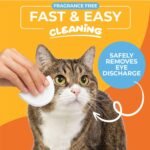 Paw Science Dog & Cat Eye Wipes (100 Count) Hypoallergenic Eye & Face Wipes for Cats, Dogs - Pet Tear Stain Remover & Cleaner - Cleans & Removes Discharge, Crust, & Gunk (Unscented) - Image 2