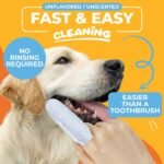 Paw Science Dog & Cat Teeth Cleaning Wipes - Dental Finger Wipes for Cats & Dogs - Pet Toothbrush & Tooth Brushing Kit - Effective Teeth Cleaner (Unscented) - Image 2