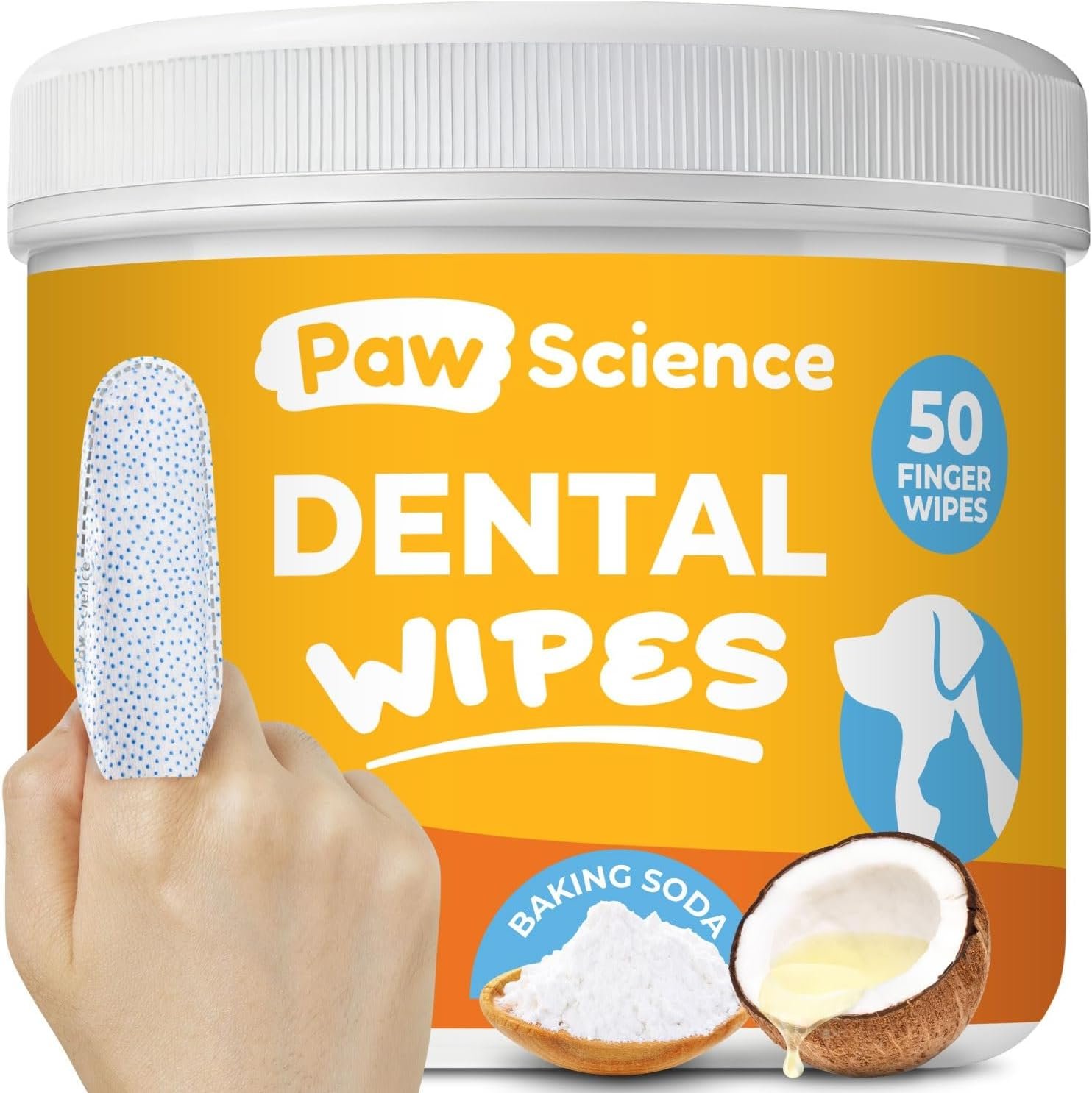 Paw Science Dog & Cat Teeth Cleaning Wipes – Dental Finger Wipes for Cats & Dogs – Pet Toothbrush & Tooth Brushing Kit – Effective Teeth Cleaner (Unscented) Paw Science Dog & Cat Teeth Cleaning Wipes – Dental Finger Wipes for Cats & Dogs – Pet Toothbrush & Tooth Brushing Kit – Effective Teeth Cleaner (Unscented)