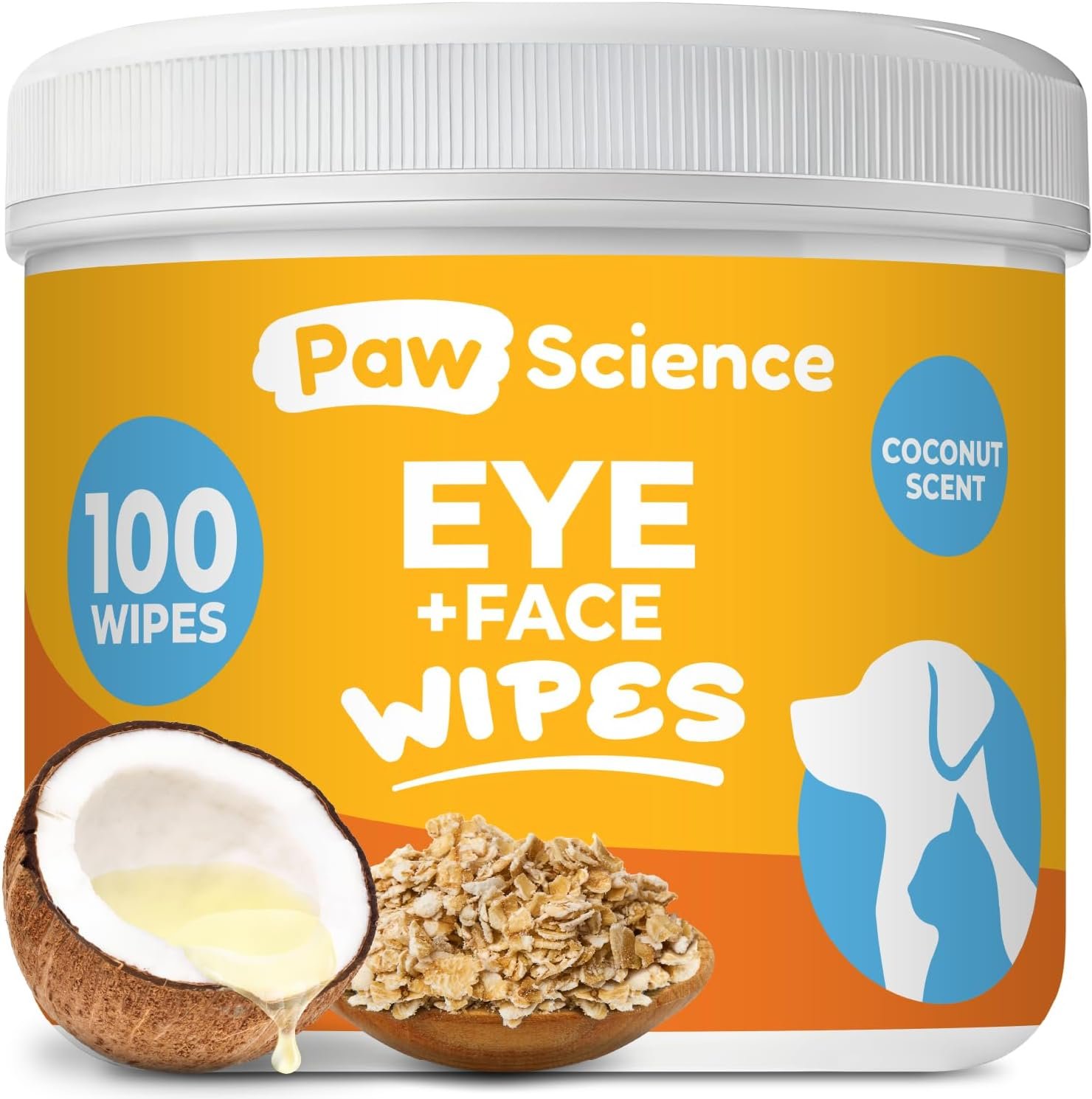 Paw Science Dog Eye Wipes (100 Count) Hypoallergenic Eye & Face Wipes for Dogs & Cats – Pet Tear Stain Remover & Cleaner – Cleans & Removes Discharge, Crust, & Gunk (Coconut) Paw Science Dog Eye Wipes (100 Count) Hypoallergenic Eye & Face Wipes for Dogs & Cats – Pet Tear Stain Remover & Cleaner – Cleans & Removes Discharge, Crust, & Gunk (Coconut)