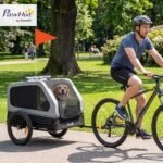 PawHut Dog Bike Trailer Flip Down Ramp Tailgate for Medium Pets 44 lbs - Image 2