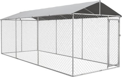 PawHut Outdoor Dog Kennel for Large Breeds 20′ x 7.5′ x 6.5′