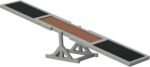 PawHut Wooden Dog Agility Seesaw for Exercise 71" L x 12" W x 12" H Gray
