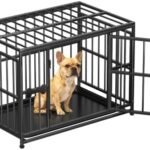 Pawaboo 38 Inch Heavy Duty Dog Crate, with Removable Tray, Escape Proof